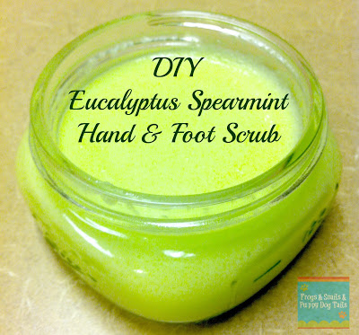 DIY Eucalyptus Spearmint Hand & Foot Scrub