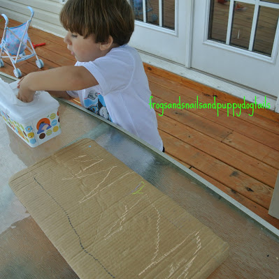 Cardboard & Chalk Activity 