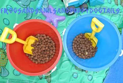 Sensory Activity for multiple aged kids to enjoy- cereal in the pool