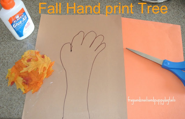Fall Hand Print Tree
