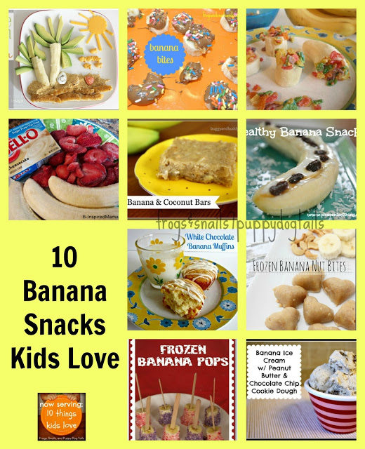 10 Banana Snacks and Treats Kids Love