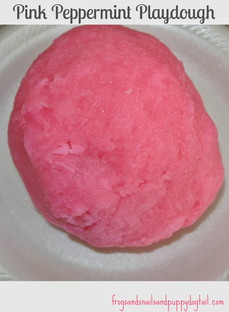 How to Make Pink Peppermint Playdough 
