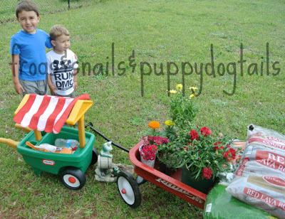 Gardening With Kids- planting flowers