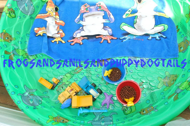 Sensory Activity for multiple aged kids to enjoy- cereal in the pool