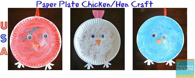 Chicken/Hen Paper Plate Craft