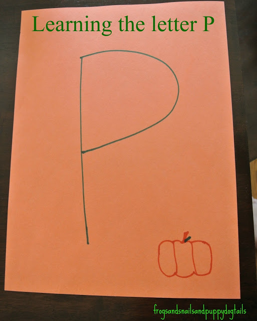 P is for Pumpkin( pumpkin poem, scissor skills, &color/work sheet)