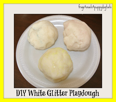 How to Make: White Glitter Playdough