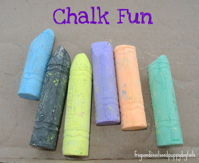 Cardboard & Chalk kid Activity 