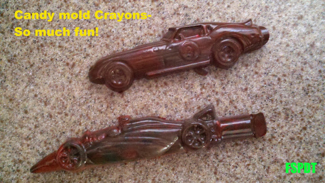 Candy mold crayons