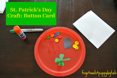 button cards, kids craft