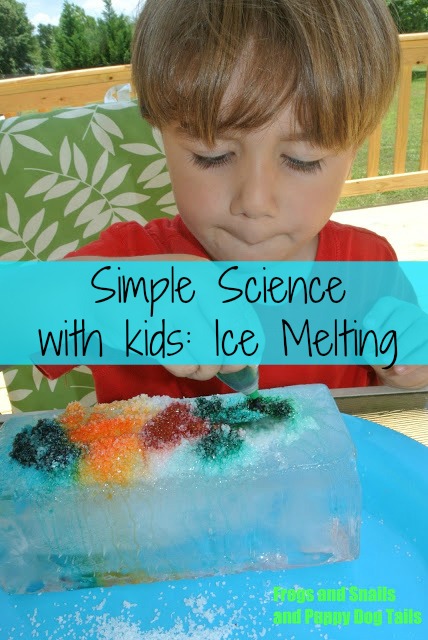 simple science melting ice with kids FSPDT