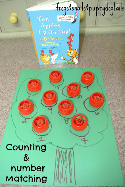 Ten Apples Up On Top- counting & number matching activity 