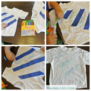 DIY Artwork T-shirts ~fun activity for the kids