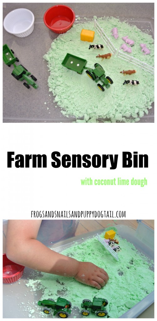 farm sensory bin 