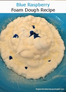 Blue Raspberry Foam Dough Recipe by FSPDT