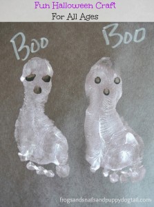 Footprint Ghost- Classic Halloween Craft for Kids by FSPDT