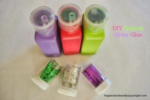 DIY Colored Glitter Glue by FSPDT