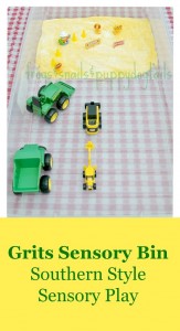Grits Sensory Bin- Southern Style Fun For Everyone