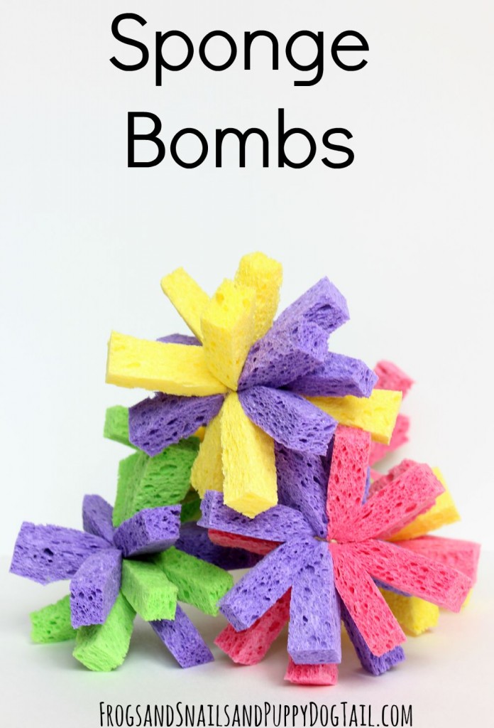 how to make sponge bombs for water play 