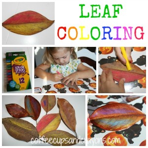 Leaf Coloring Activity for Kids