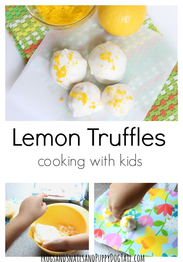 lemon truffles cooking with kids 