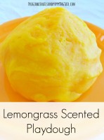 Lemongrass scented playdough