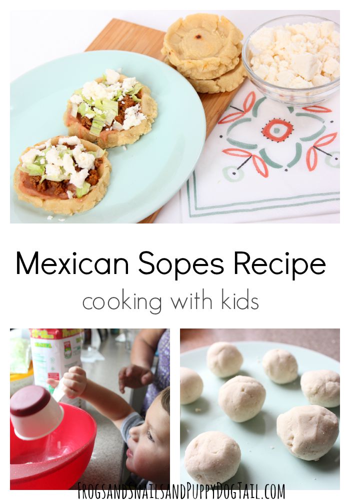 sopes cooking with kids 