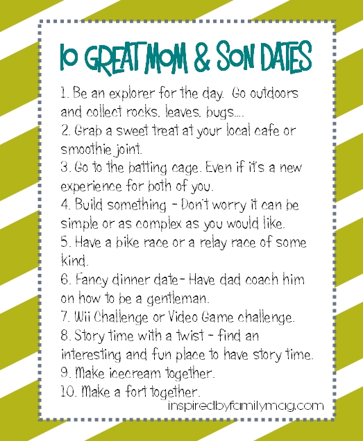 Mom and son date ideas