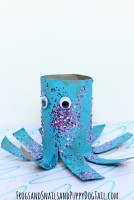 Octopus toilet paper roll craft for kids