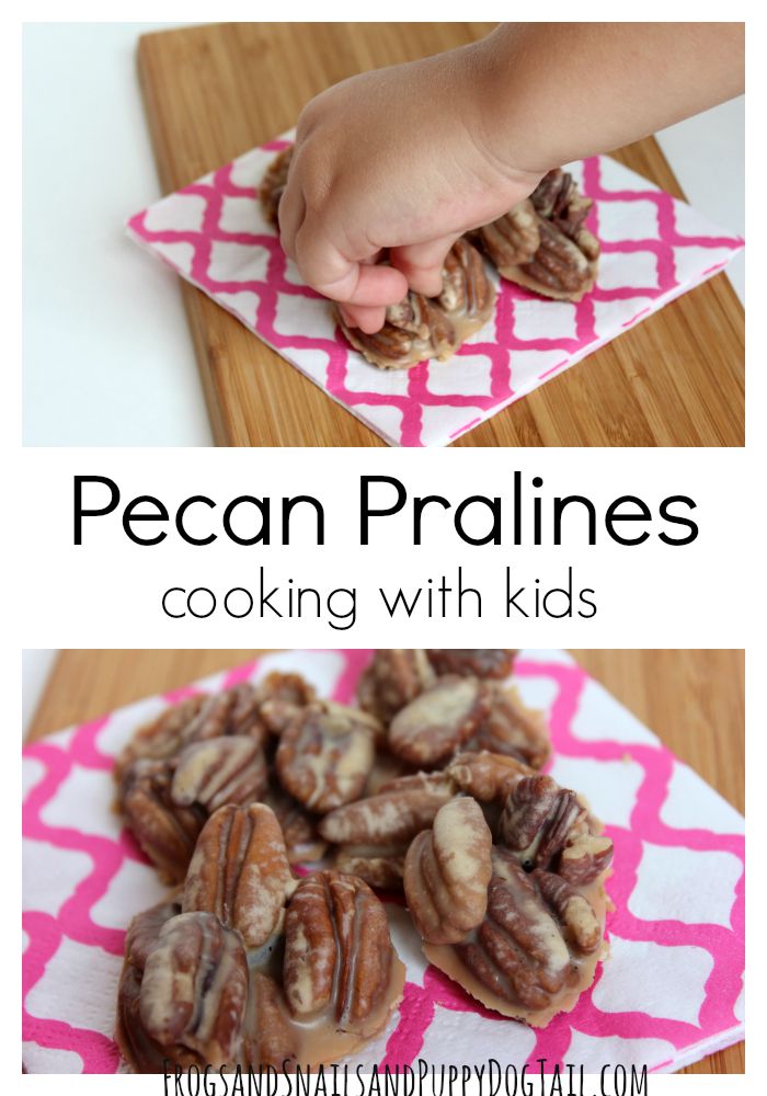 pecan praline cooking with kids 