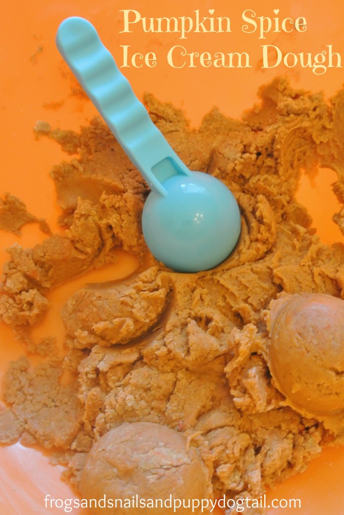 pumpkin spice ice cream dough play recipe 