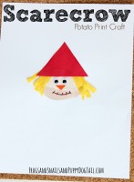 Scarecrow Potato Print Craft