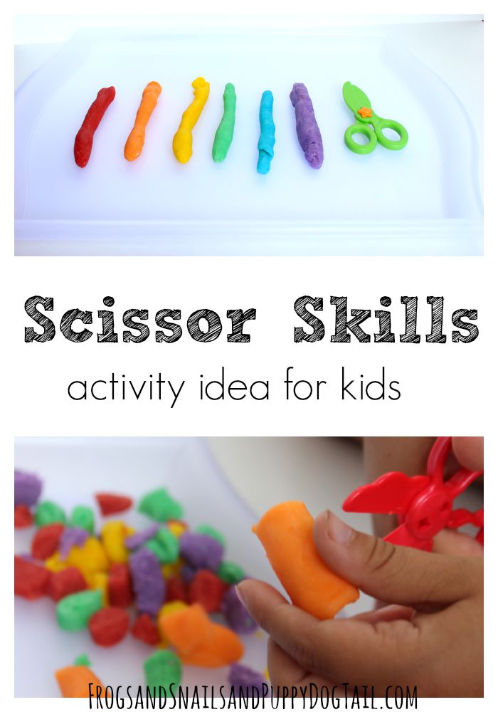 scissor skills activity idea for kids 