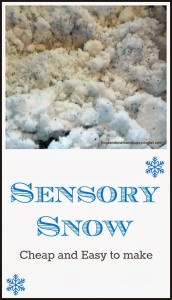 Easy Recipe for Sensory Snow by FSPDT