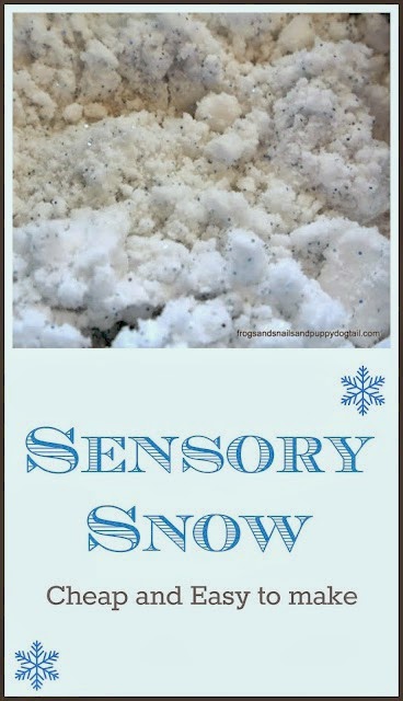Easy Recipe for Sensory Snow