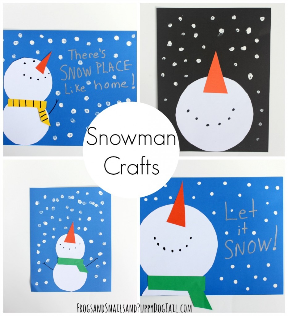 snowman crafts for kids 