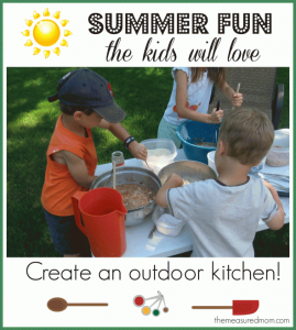 summer fun create an outdoor kitchen the measured mom 590x657 Summer fun activity   Create an outdoor kitchen! 