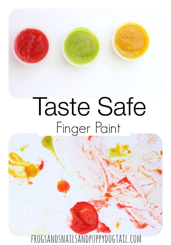 taste safe finger paint for kids 