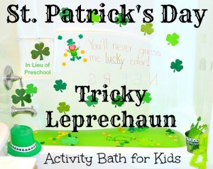 St. Patrick's Tricky Leprechaun Activity Bath