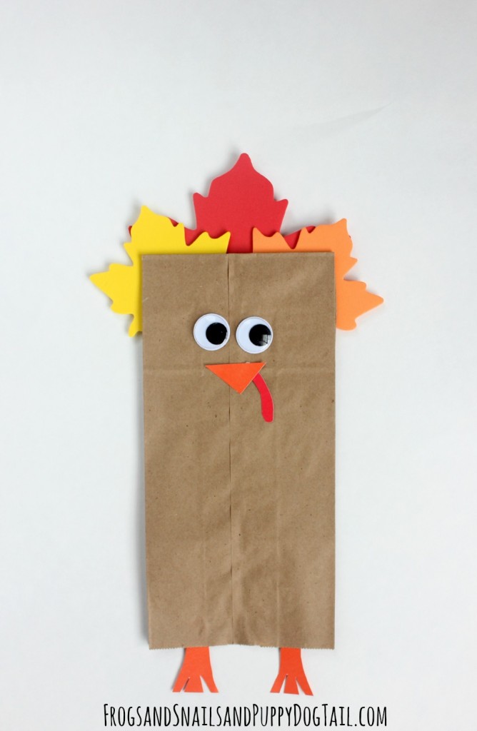 turkey paper bag puppet 