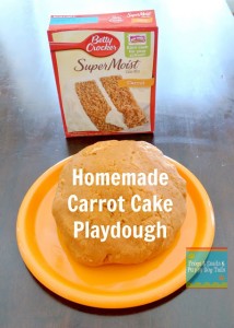 carrot cake playdough