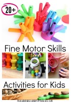 20+ Fine Motor Skills Activities for the Kids