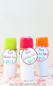 Free You Make Me Silly Valentine Tag