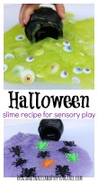 Halloween Slime Recipe for Sensory Play