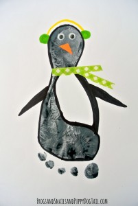 Penguin Footprint Art