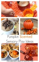 Pumpkin Scented Sensory Play Ideas
