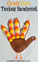 candy corn turkey handprint craft for kids