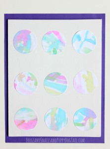 Circle and Hole Watercolor Art for Kids inspired by Beautiful Opps