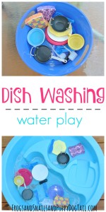 dish washing water play for kids