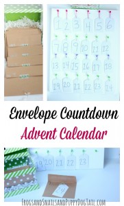 easy envelope countdown advent calendar